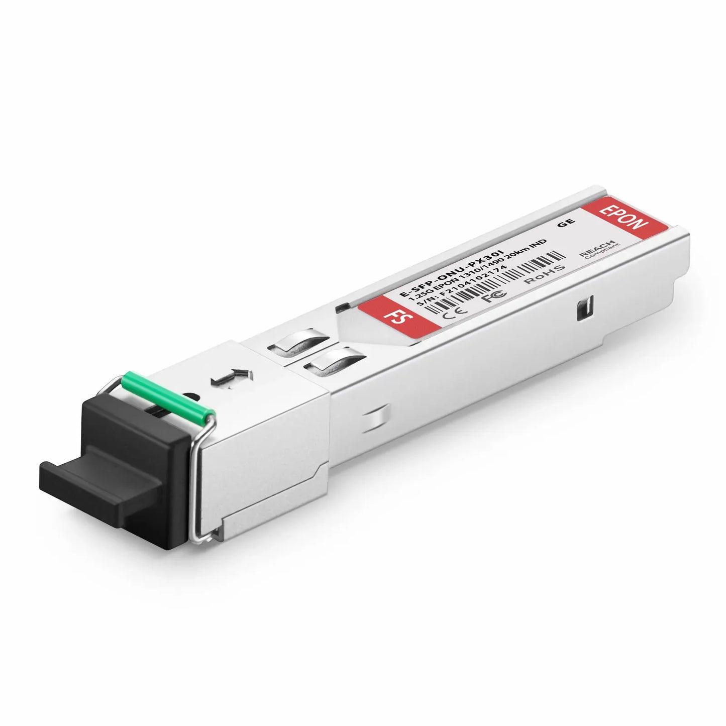 Generic Compatible EPON ONU SFP 1310nm-TX/1490nm-RX 1.25G-TX/1.25G-RX Class PX20+ 20km DOM Simplex SC/APC SMF Optical Transceiver Module (Industrial)