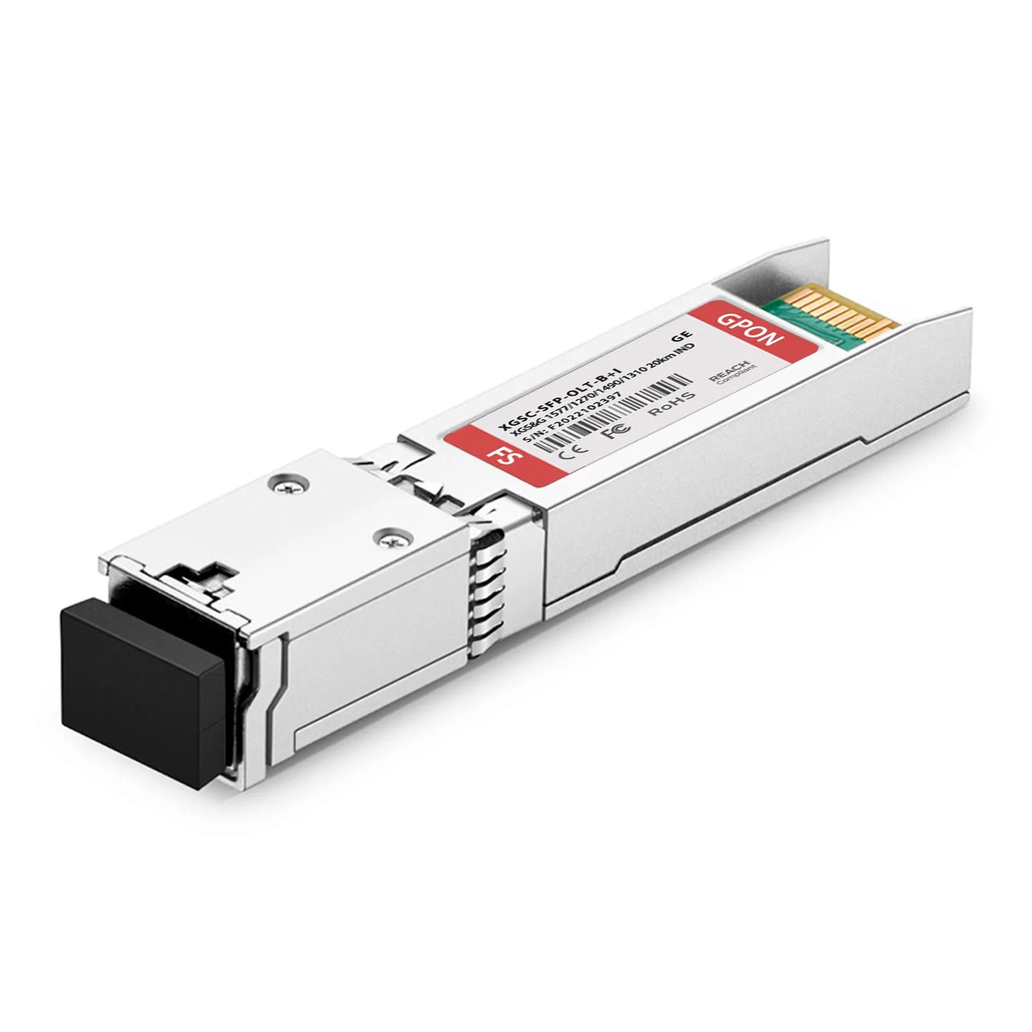 Generic Compatible XGS-PON&GPON Combo OLT SFP+ 1577nm-TX/1270nm-RX and 1490nm-TX/1310nm-RX Class B+ 20km DOM Simplex SC/UPC SMF Optical Transceiver Module (Industrial)