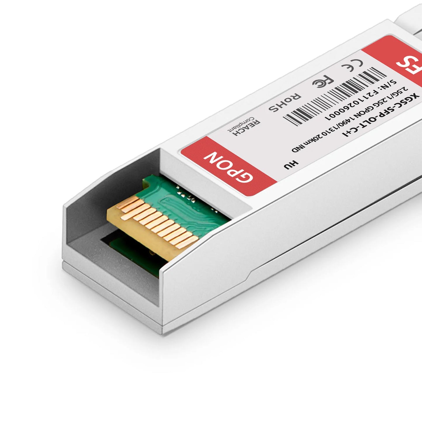 HW Compatible XGS-PON&GPON Combo OLT SFP+ 1577nm-TX/1270nm-RX and 1490nm-TX/1310nm-RX Class C+ 20km DOM Simplex SC/UPC SMF Optical Transceiver Module (Industrial)