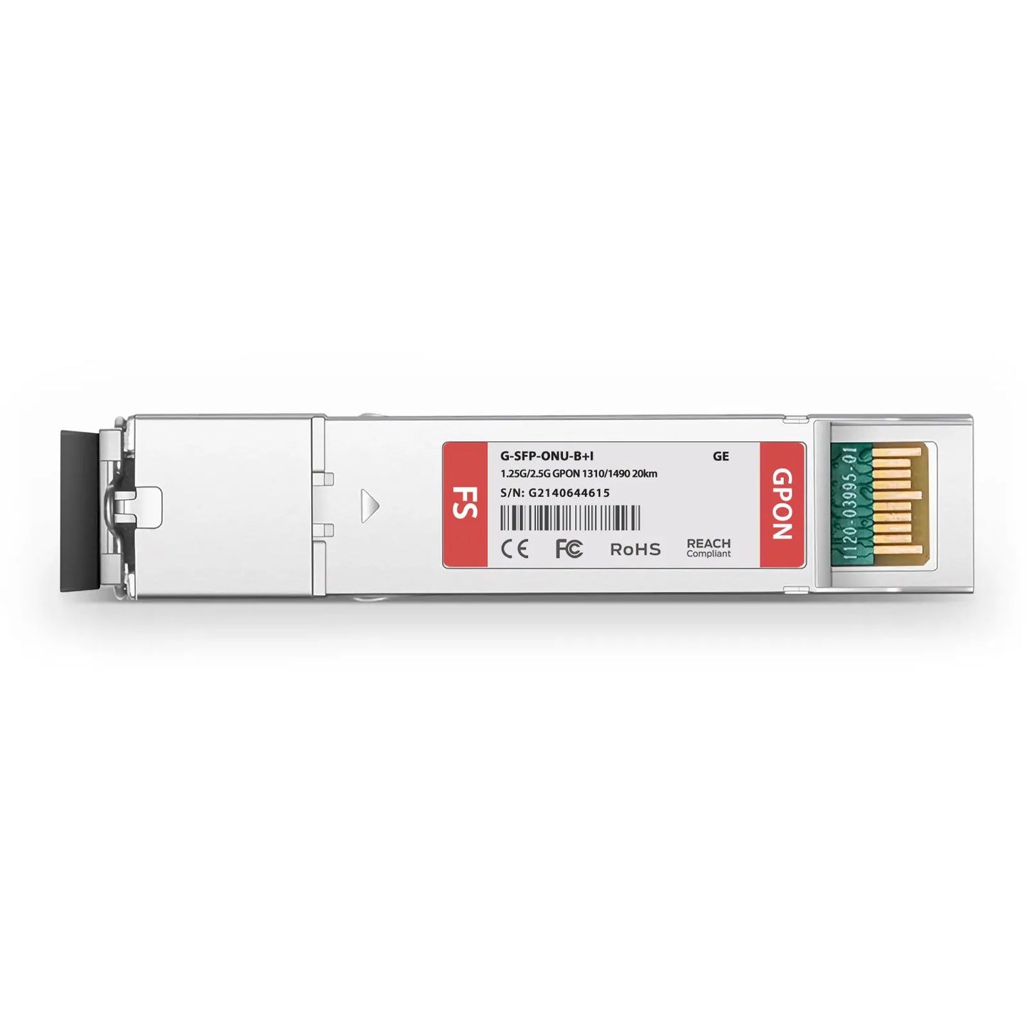 Generic Compatible GPON ONU SFP 1310nm-TX/1490nm-RX 1.244G-TX/2.488G-RX Class B+ 20km DOM Simplex SC/APC SMF Optical Transceiver Module (Industrial)