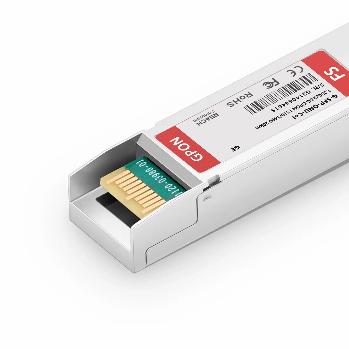 Generic Compatible GPON ONU SFP 1310nm-TX/1490nm-RX 1.244G-TX/2.488G-RX Class C+ 20km DOM Simplex SC/APC SMF Optical Transceiver Module (Industrial)