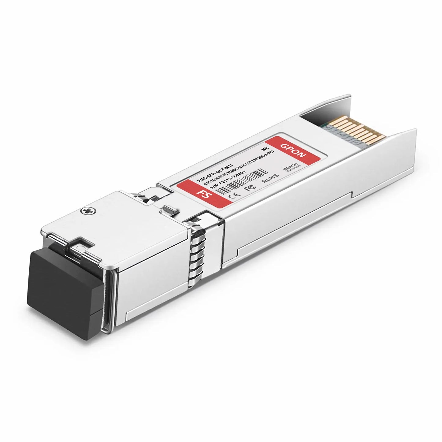 NOKIA 3FE46232BAAA Compatible XGSPON OLT SFP+ 1577nm-TX/1270nm-RX 9.953G-TX/9.953G-RX Class N1 20km DOM Simplex SC/UPC SMF Optical Transceiver Module (Industrial)