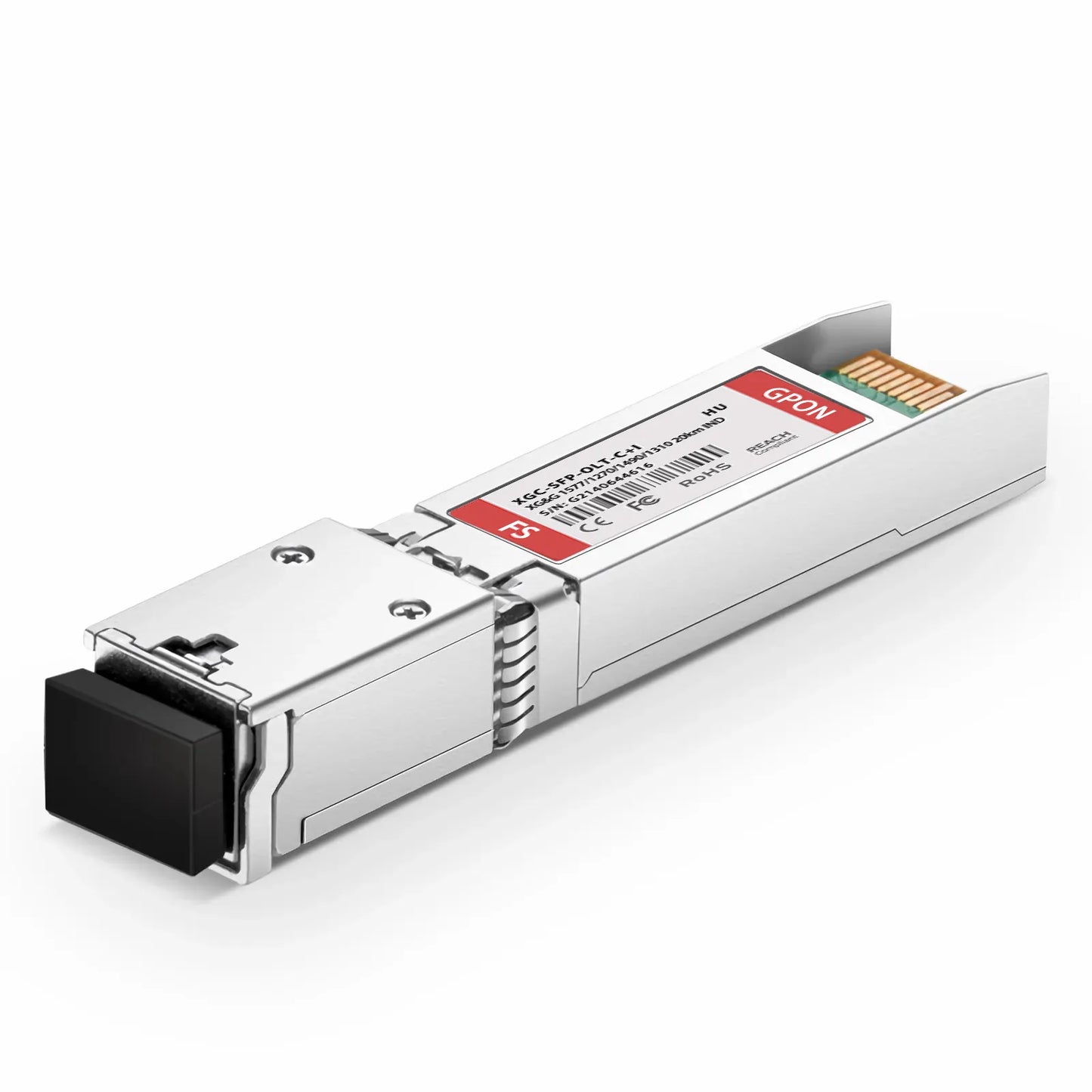 HW Compatible XG-PON&GPON Combo OLT SFP+ 1577nm-TX/1270nm-RX and 1490nm-TX/1310nm-RX Class C+ 20km DOM Simplex SC/UPC SMF Optical Transceiver Module (Industrial)