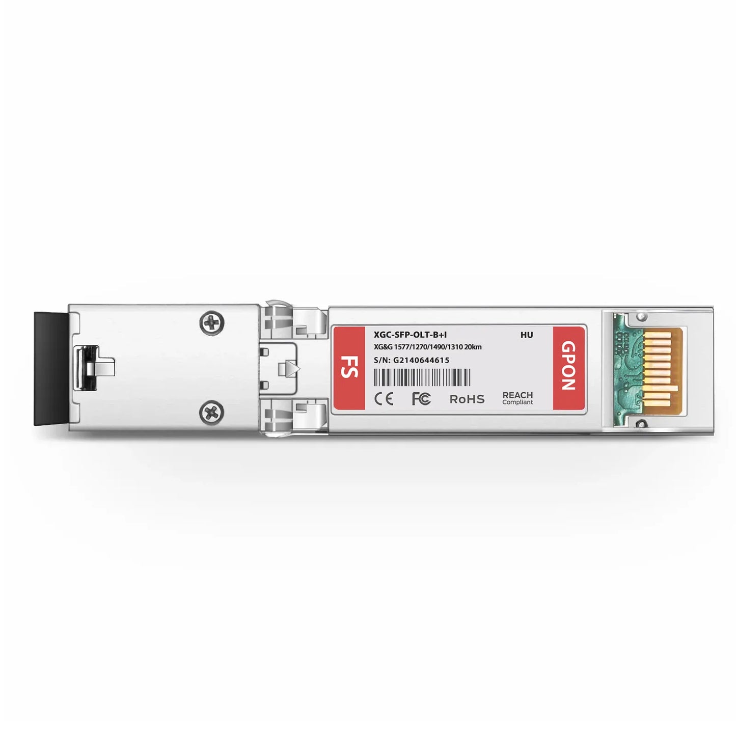 HW Compatible XG-PON&GPON Combo OLT SFP+ 1577nm-TX/1270nm-RX and 1490nm-TX/1310nm-RX Class B+ 20km DOM Simplex SC/UPC SMF Optical Transceiver Module (Industrial)