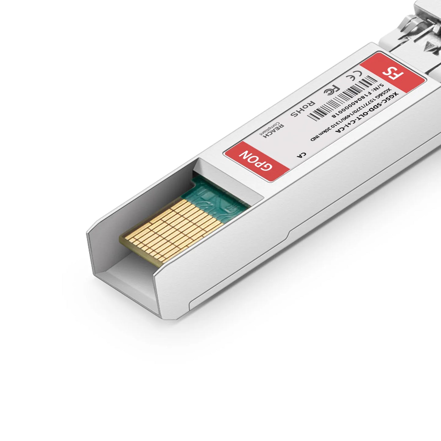 Calix Compatible XGS-PON&GPON Combo OLT SFP-DD 1577nm-TX/1270nm-RX and 1490nm-TX/1310nm-RX Class C+ 20km DOM Simplex SC/UPC SMF Optical Transceiver Module (Industrial)