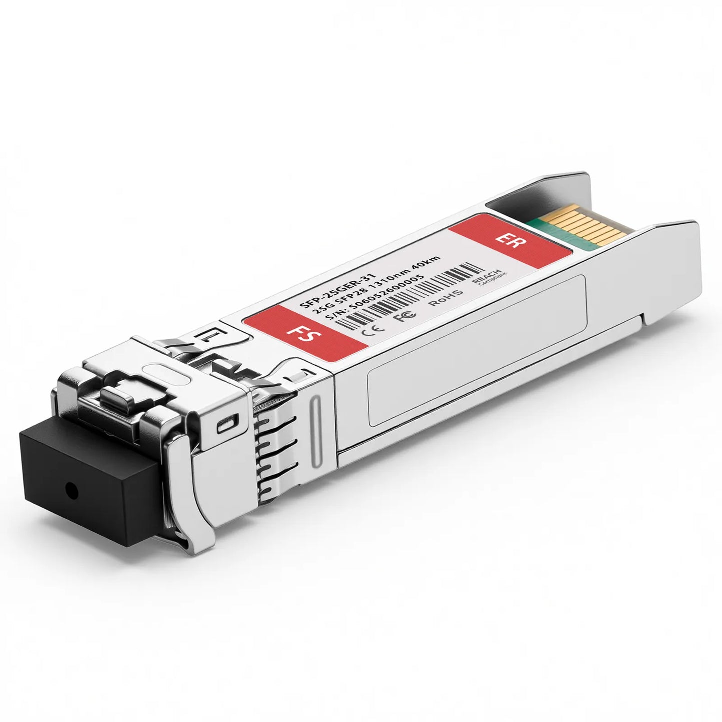 Cisco Compatible 25GBASE-ER SFP28 1310nm 40km DOM Duplex LC/UPC SMF Optical Transceiver Module