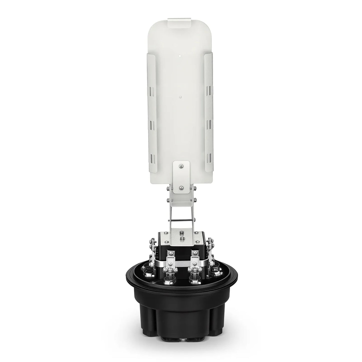 288 Fibers 1In-6Out Dome Fiber Optic Splice Closure, Mechanical Seal, with 1 Pre-installed Fusion Splice Tray