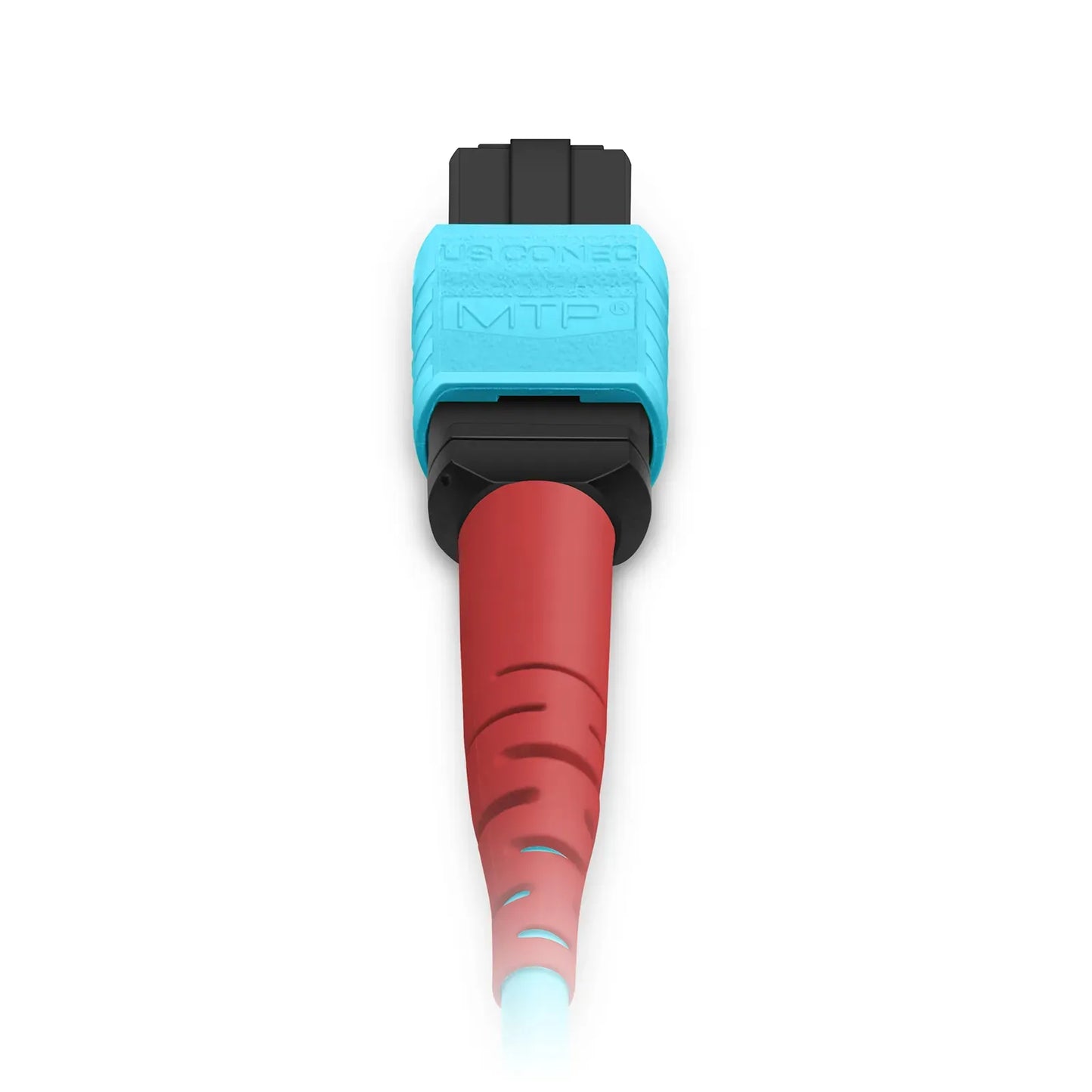 10m (33ft) MTP® Jumper, MTP®-24 UPC (Female) to MTP®-24 UPC (Female), 24 Fibers, Multimode (OM3), Plenum (OFNP), 0.35dB Max, Type A, Aqua