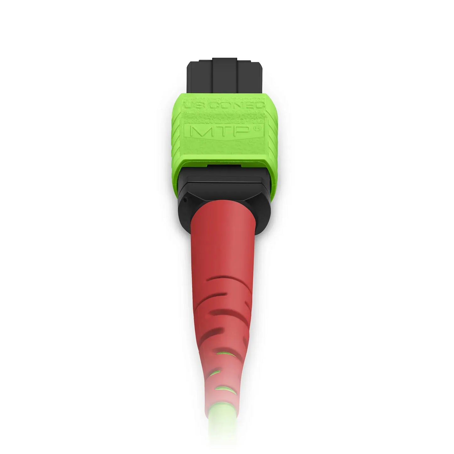 1m (3ft) MTP® Jumper, MTP®-24 UPC (Female) to MTP®-24 UPC (Female), 24 Fibers, Multimode (OM5), Plenum (OFNP), 0.35dB Max, Type A, Lime Green