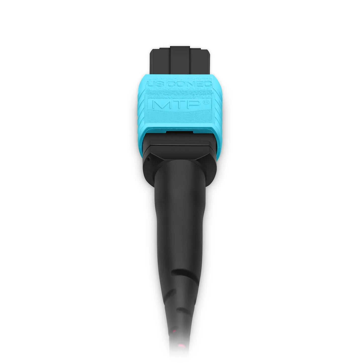 30m (98ft) MTP® Hybrid Trunk Cable, MTP®-12 UPC (Female) to 6 LC UPC Duplex Uniboot, 12 Fibers, Multimode (OM4), Plenum (OFNP), 0.20dB Max, Type B, Double Jacket, Magenta