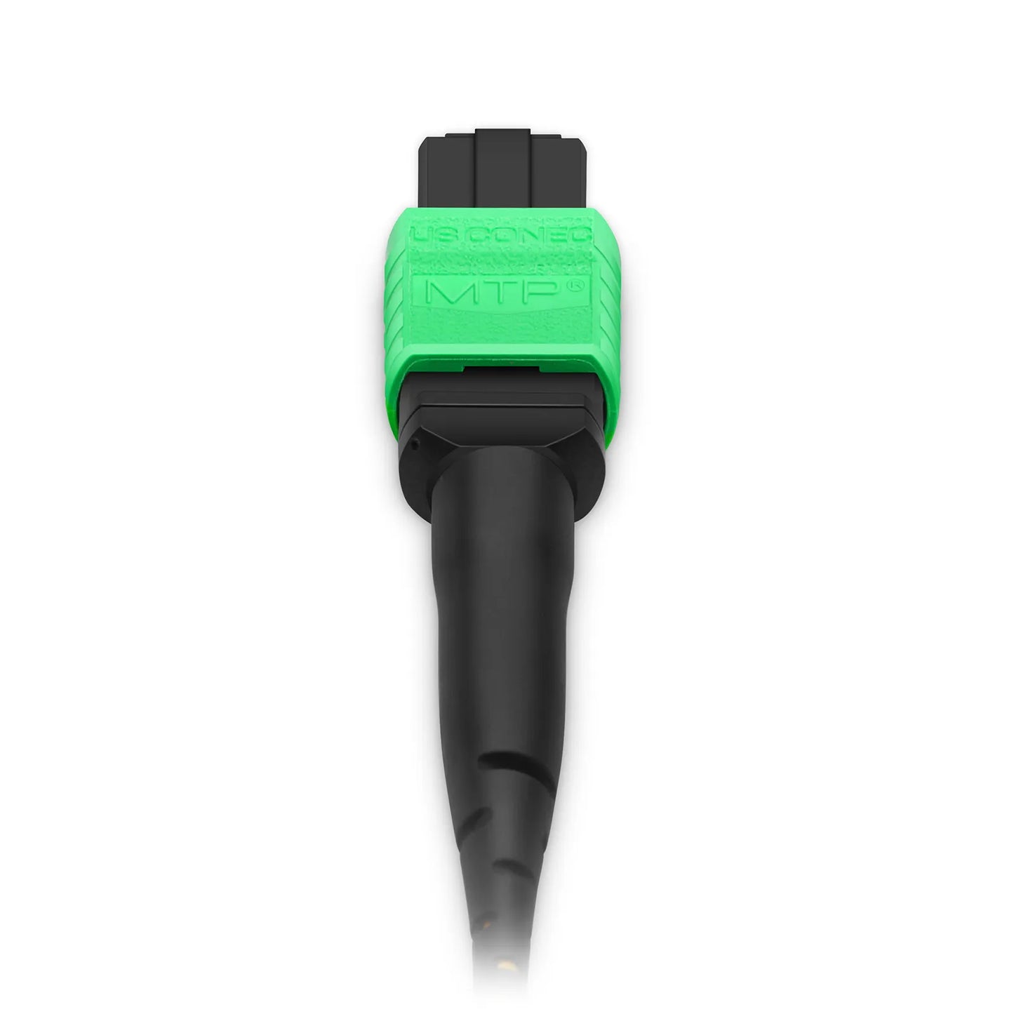 30m (98ft) MTP® Hybrid Trunk Cable, MTP®-12 APC (Female) to 6 LC UPC Duplex Uniboot, 48 Fibers, Single Mode (OS2), Plenum (OFNP), 0.35dB Max, Type B, Double Jacket, Yellow