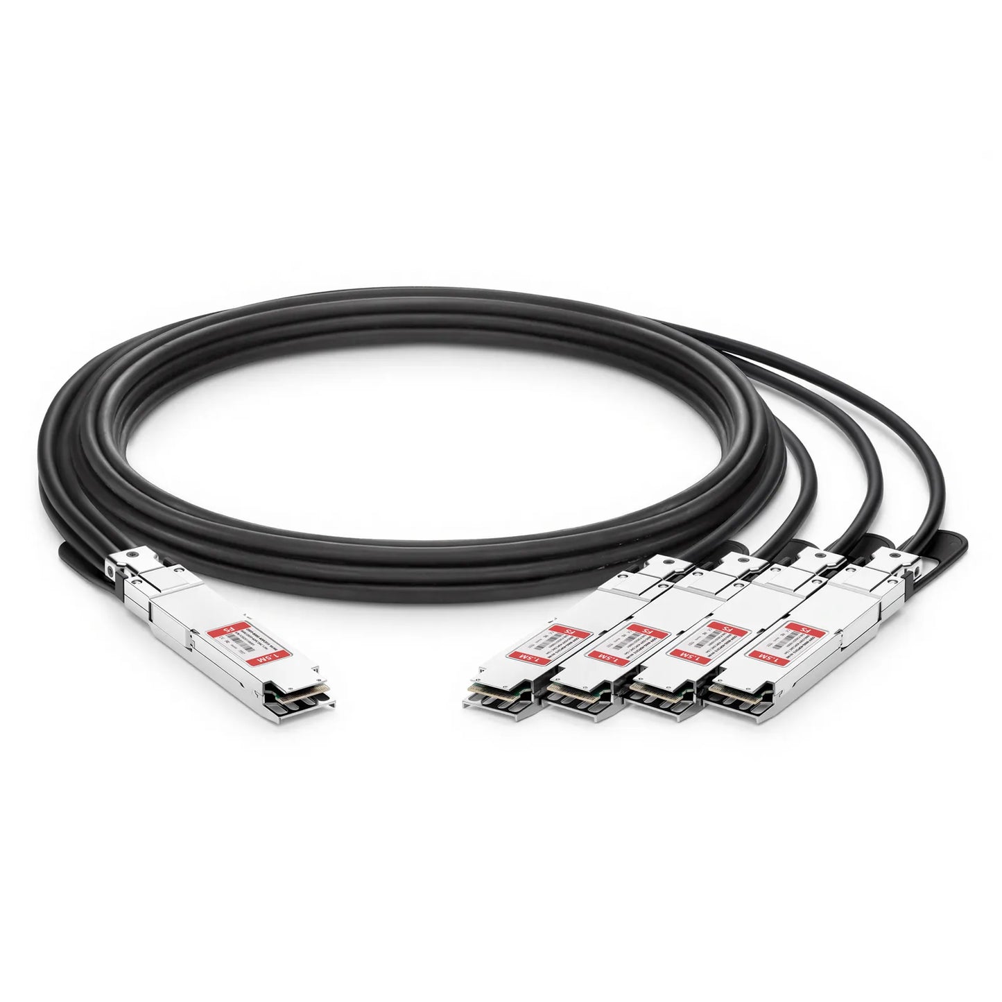 1.5m (5ft) NVIDIA/Mellanox MCP7Y50-N001 Compatible 800G OSFP 8 x 100G PAM4 Finned Top to 4 x 200G OSFP 2 x 100G PAM4 Finned Top Ethernet Passive Direct Attach Copper Breakout Cable