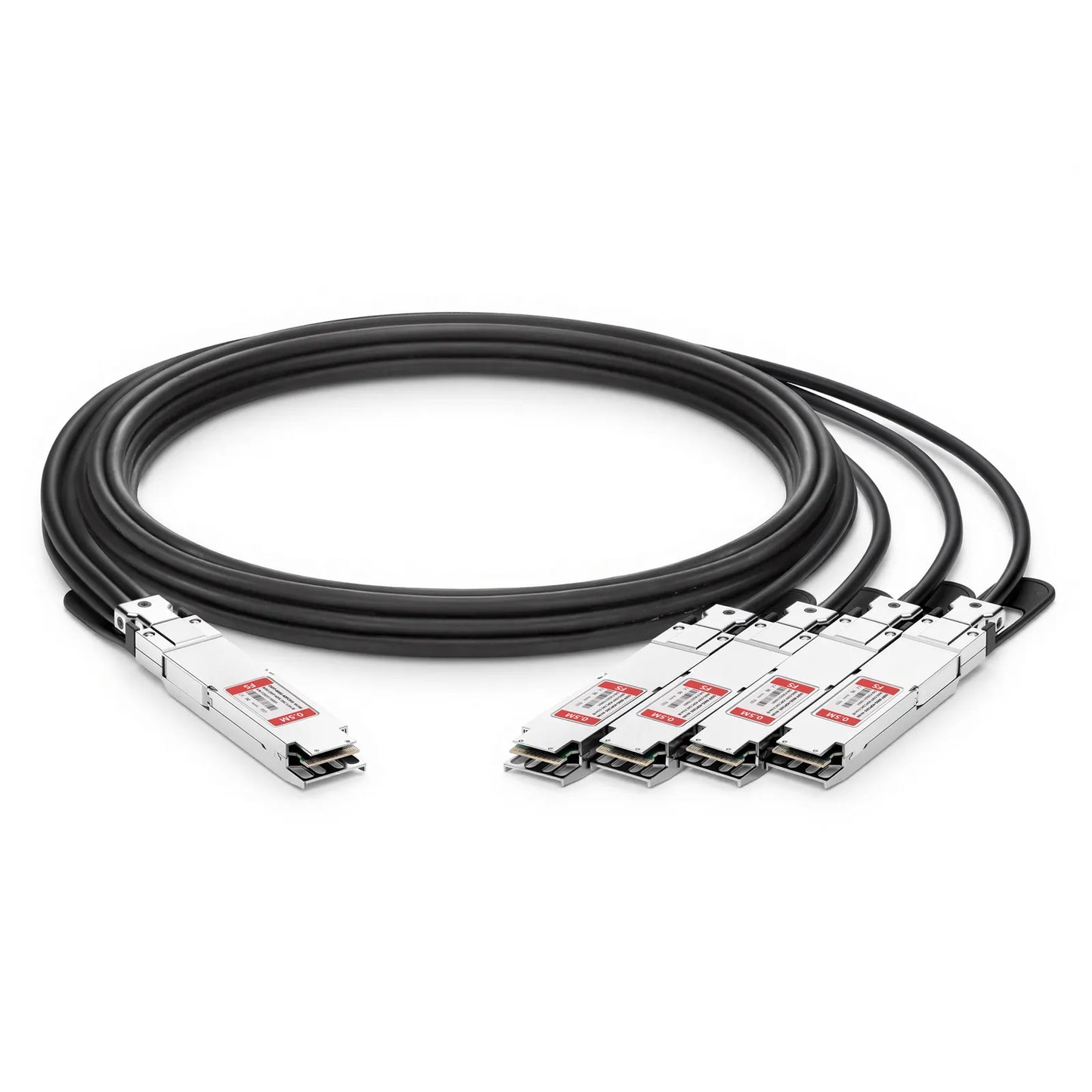 0.5m (2ft) NVIDIA/Mellanox MCP7Y50-N0005 Compatible 800G OSFP 8 x 100G PAM4 Finned Top to 4 x 200G OSFP 2 x 100G PAM4 Finned Top InfiniBand NDR Passive Direct Attach Copper Breakout Cable for Quantum-2 Switches