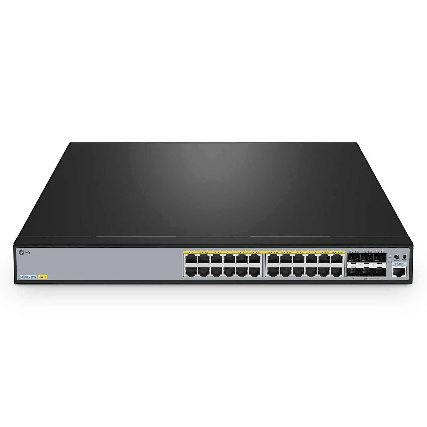 S3260-24MU, 24-Port Ethernet L2+ PoE++ Switch, 24 x 2.5GBASE-T/Multi-Gigabit, with 6 x 10Gb SFP+ Uplinks