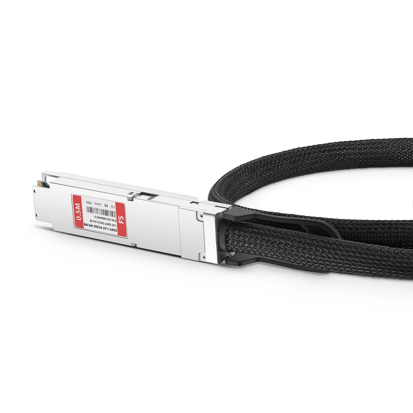0.5m (2ft) NVIDIA/Mellanox Compatible 1.6T OSFP224 8 x 200G PAM4 Closed Finned Top InfiniBand XDR Passive Direct Attach Copper Twinax Cable
