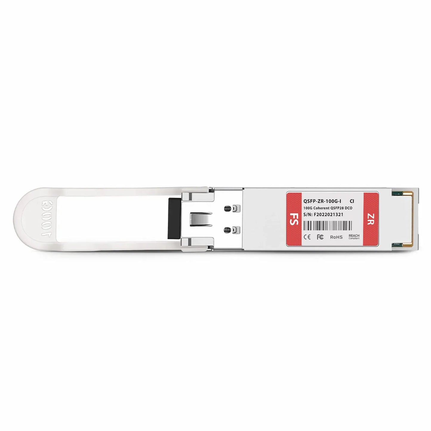 Ciena Compatible QSFP28 DCO 100G DWDM C-band Tunable Coherent 80km DOM Duplex LC/UPC SMF Optical Transceiver Module for Transmission(Industrial)
