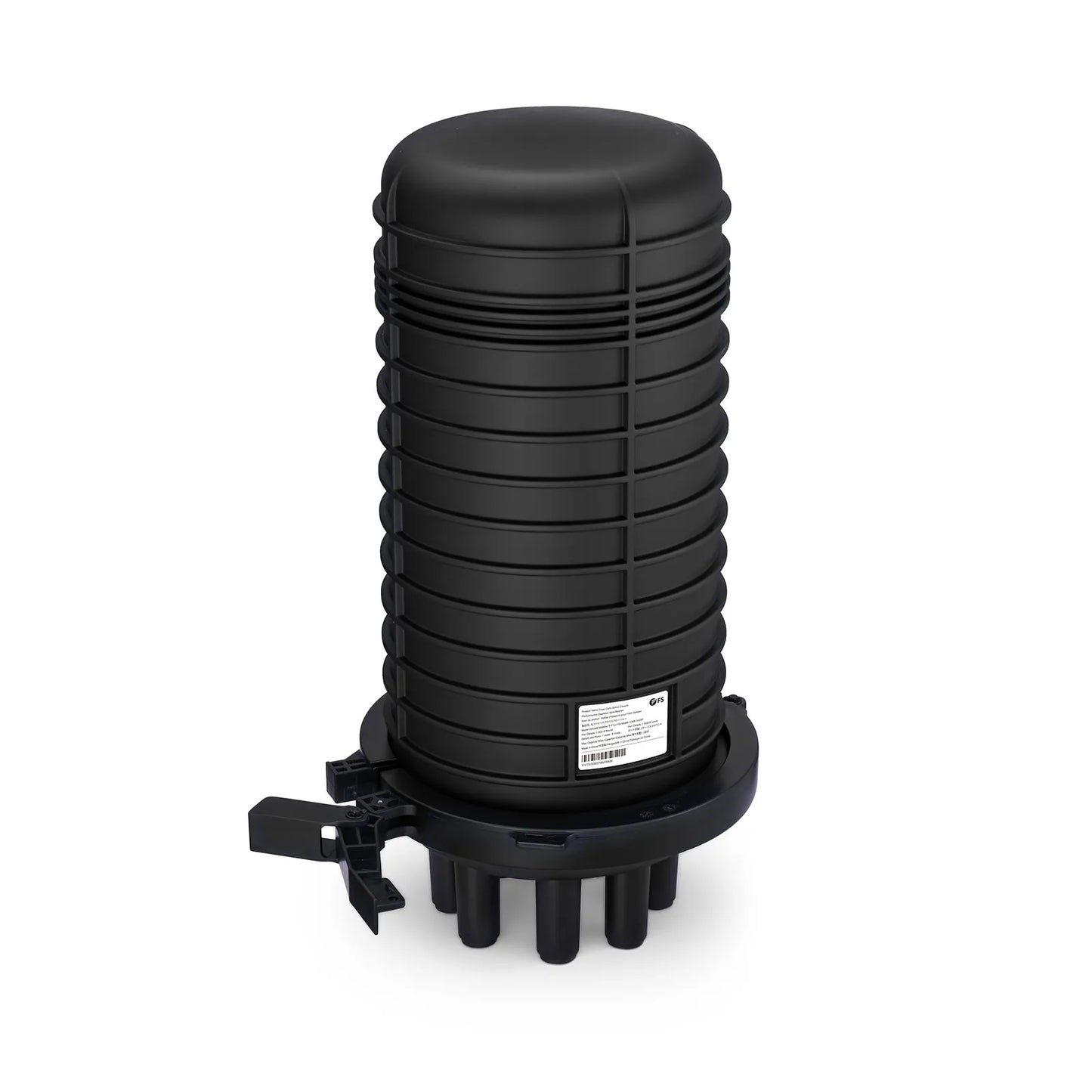 240 Fibers 1In-6Out Dome Fiber Optic Splice Closure, Heat Shrink Seal, with 1 Pre-installed Fusion Splice Tray