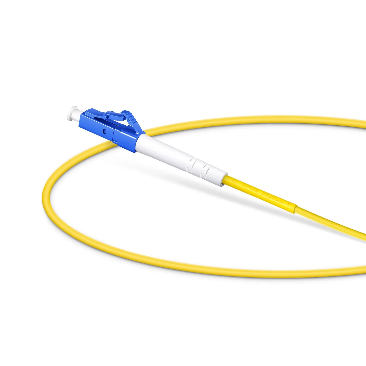 0.5m (1.6ft) Fiber Patch Cable, 1 Fiber, LC UPC Simplex to SC APC Simplex, Single Mode (OS2), Riser (OFNR), 2.0mm, Tight-Buffered, Yellow