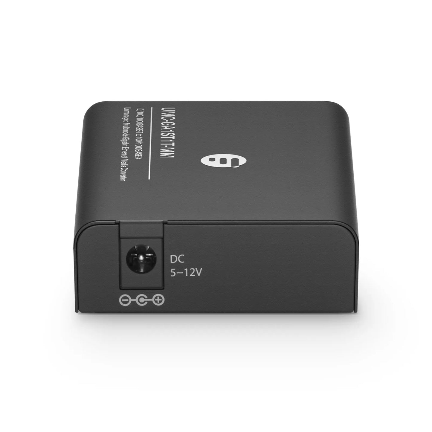 Mini Unmanaged 1x 10/100/1000Base-T RJ45 to 1x 100/1000Base-X Multimode ST 850nm 220/550m Gigabit Ethernet Media Converter, American Plug Standard