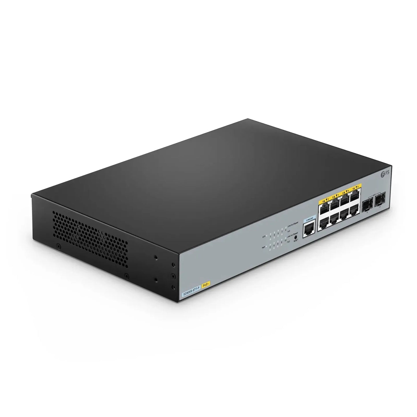 S2805S-8TF-P, 8-Port Gigabit Ethernet L2 Smart Managed PoE+ Switch, 8 x PoE+ Ports @140W, with 2 x 1Gb SFP Uplinks, Realtek Chip