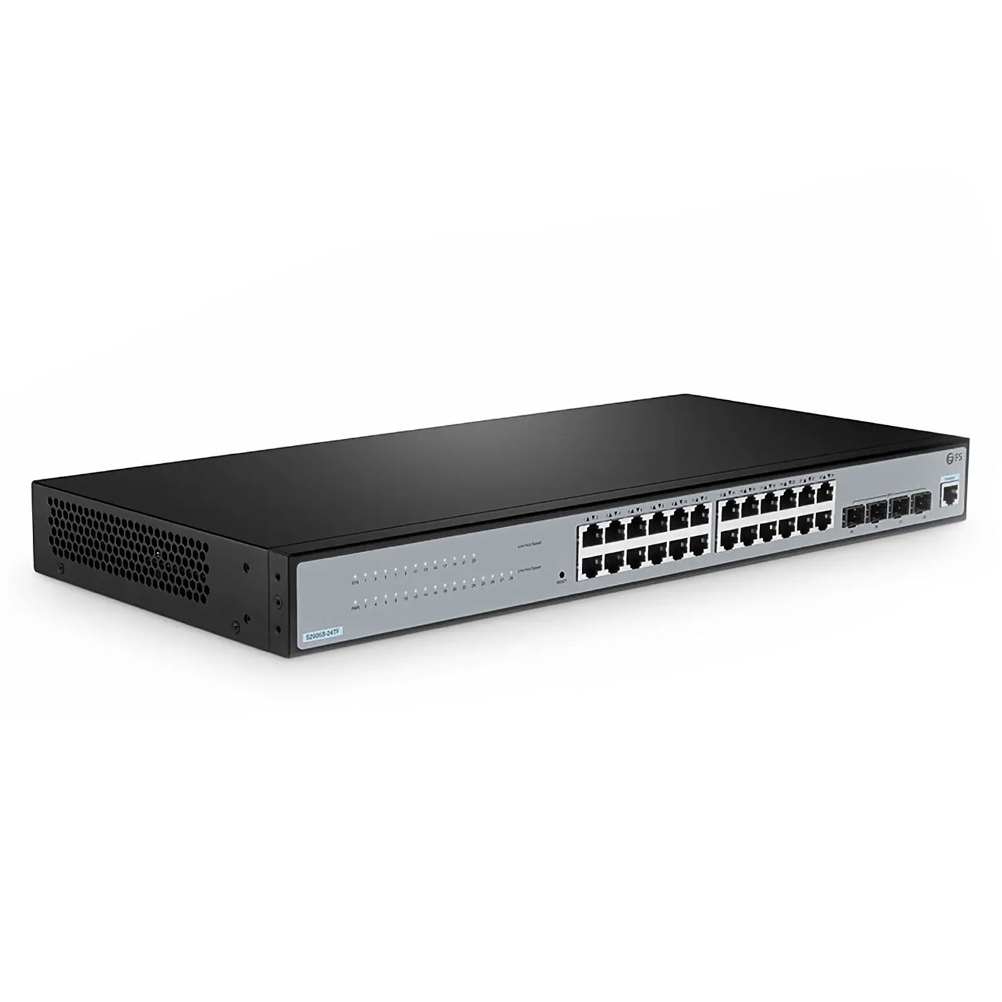 S2805S-24TF, 24-Port Gigabit Ethernet L2 Smart Managed Switch, 24 x Gigabit RJ45, with 4 x 1Gb SFP Uplinks, Fanless