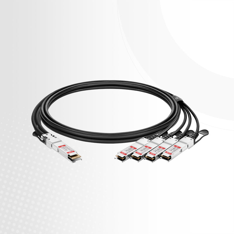 1.5m (5ft) Generic Compatible 400G QSFP-DD 8 x 50G PAM4 to 4 x 100G QSFP56 2 x 50G PAM4 Passive Direct Attach Copper Breakout Cable
