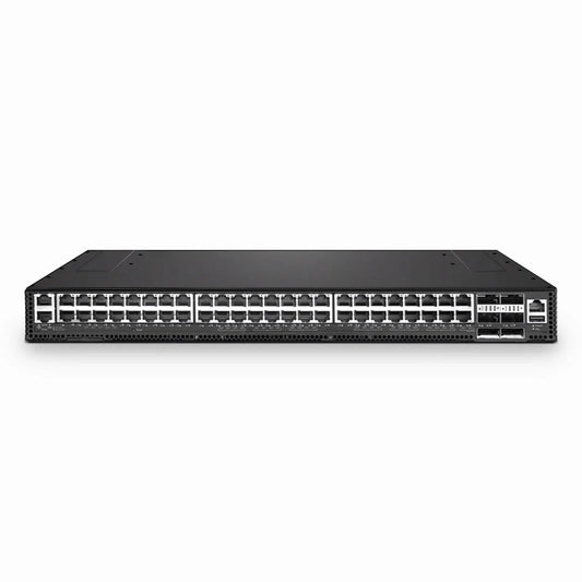 N5850-48X6C, 48-Port Ethernet Data Center Switch, 48 x 10G RJ45, with 6 x 100G QSFP28 Uplinks, PicOS®, Broadcom Trident 3 Chip, Front-to-Back Airflow