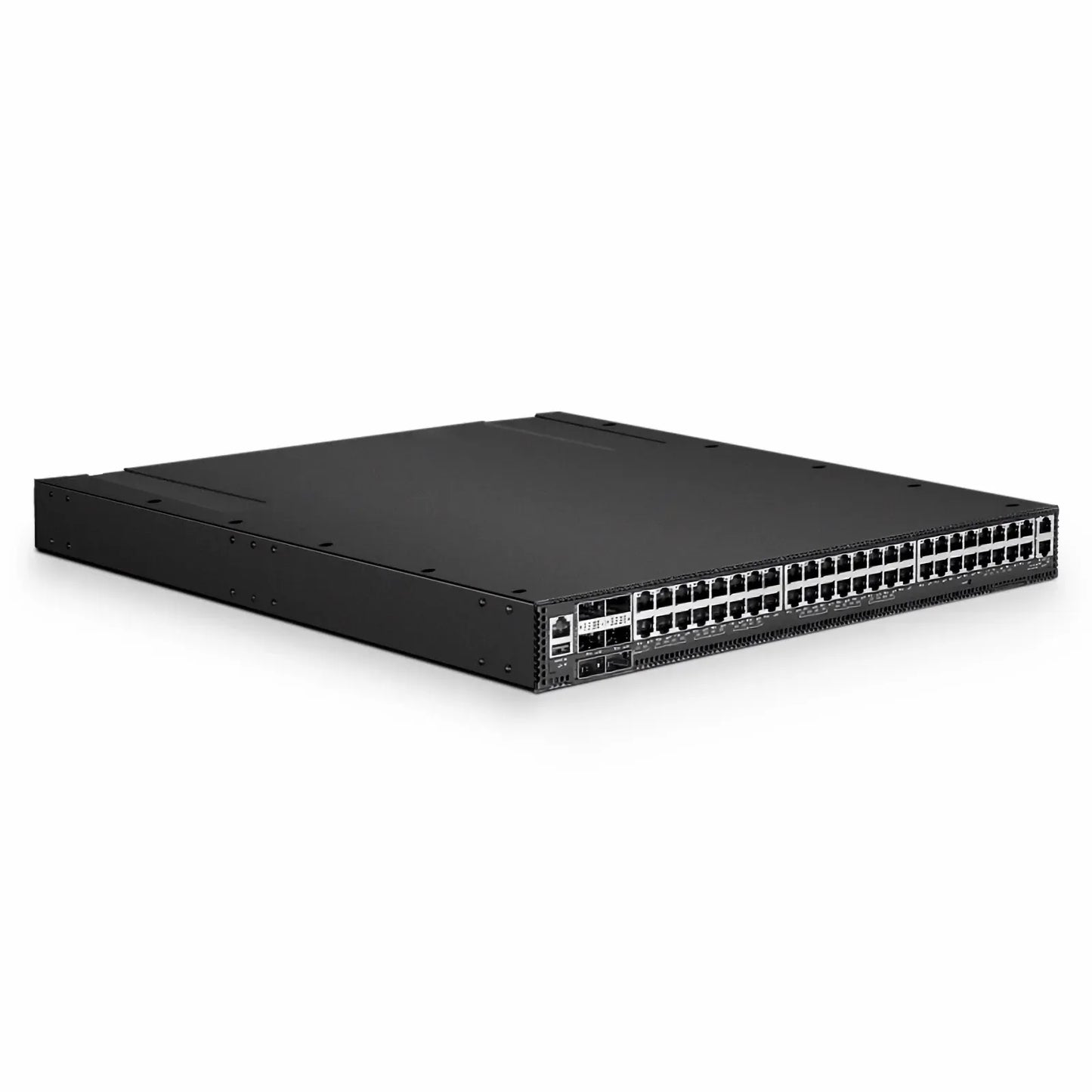 N5850-48X6C, 48-Port Ethernet Data Center Switch, 48 x 10G RJ45, with 6 x 100G QSFP28 Uplinks, PicOS®, Broadcom Trident 3 Chip, Front-to-Back Airflow