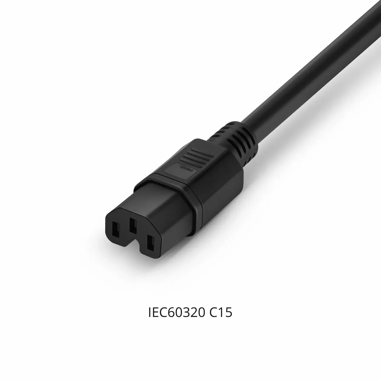 10ft (3m) IEC60320 C14 to IEC60320 C15 14AWG 250V/15A Power Cord, Black