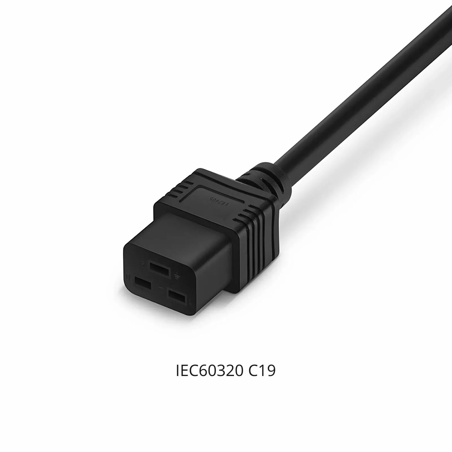 10ft (3m) IEC60320 C20 to IEC60320 C19 12AWG 250V/20A Power Extension Cord, Black