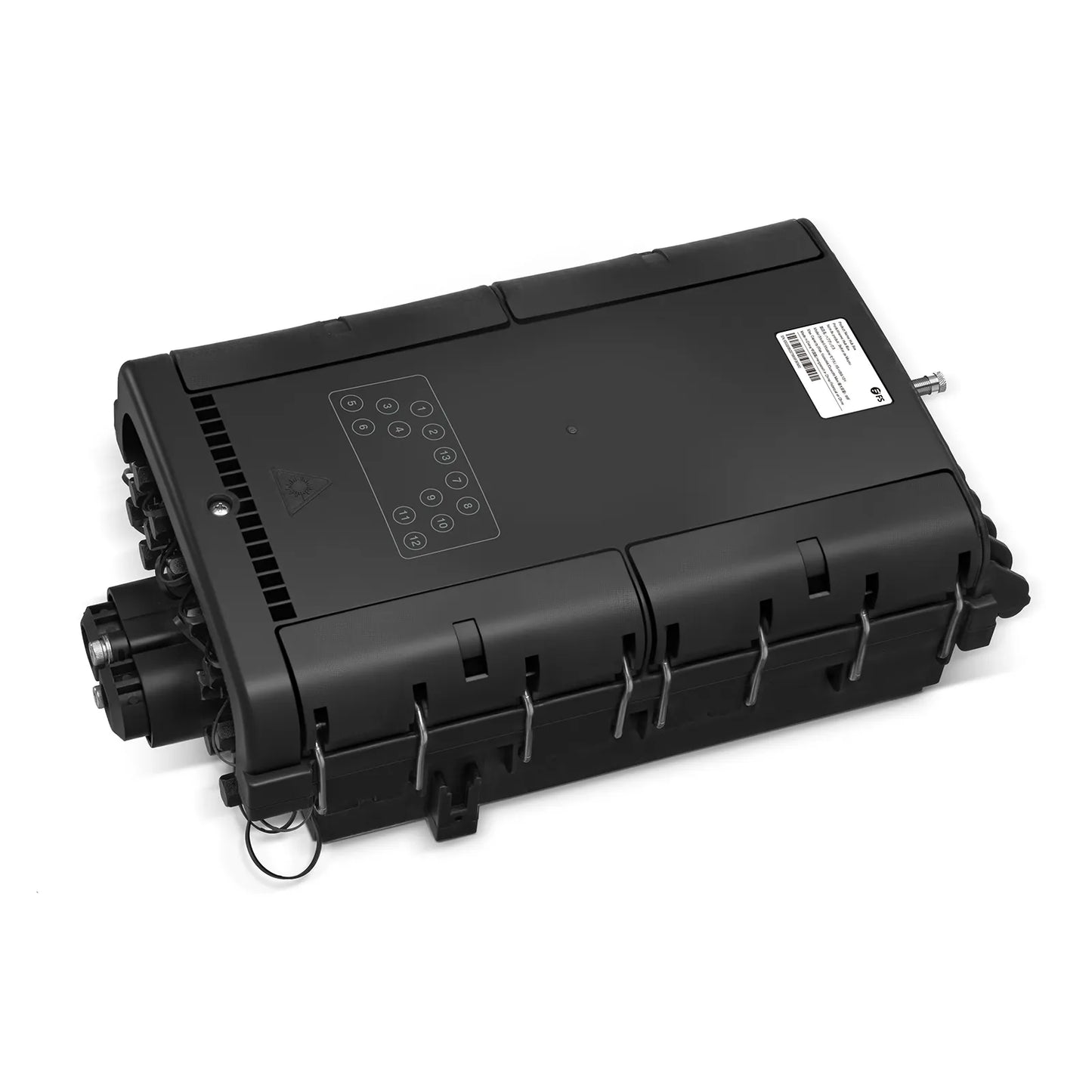 Fully Pre-Terminated Fiber Distribution Hub Box for Quick ODN, 1 Uncut Port, 13 SC/APC Hardened Adapters, Mechanical Seal, Supports 1:2/1:4/1:8 Mini Splitters, PP+GF, IP68, Wall/Pole/Aerial Mount, Indoor/Outdoor