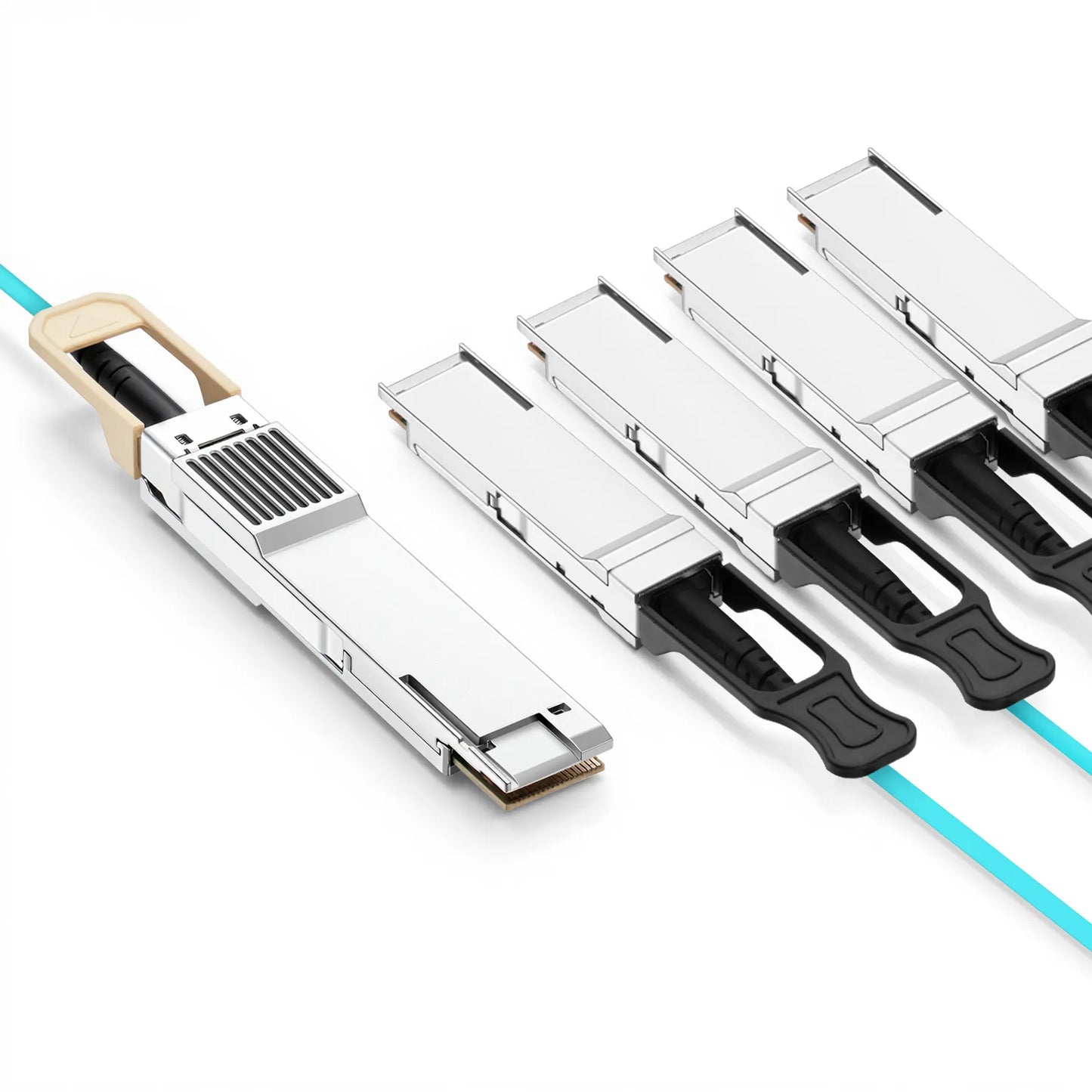 10m (33ft) Arista Networks Compatible 400G QSFP-DD 8 x 50G PAM4 to 4 x 100G QSFP28 4 x 25G NRZ Active Optical Breakout Cable