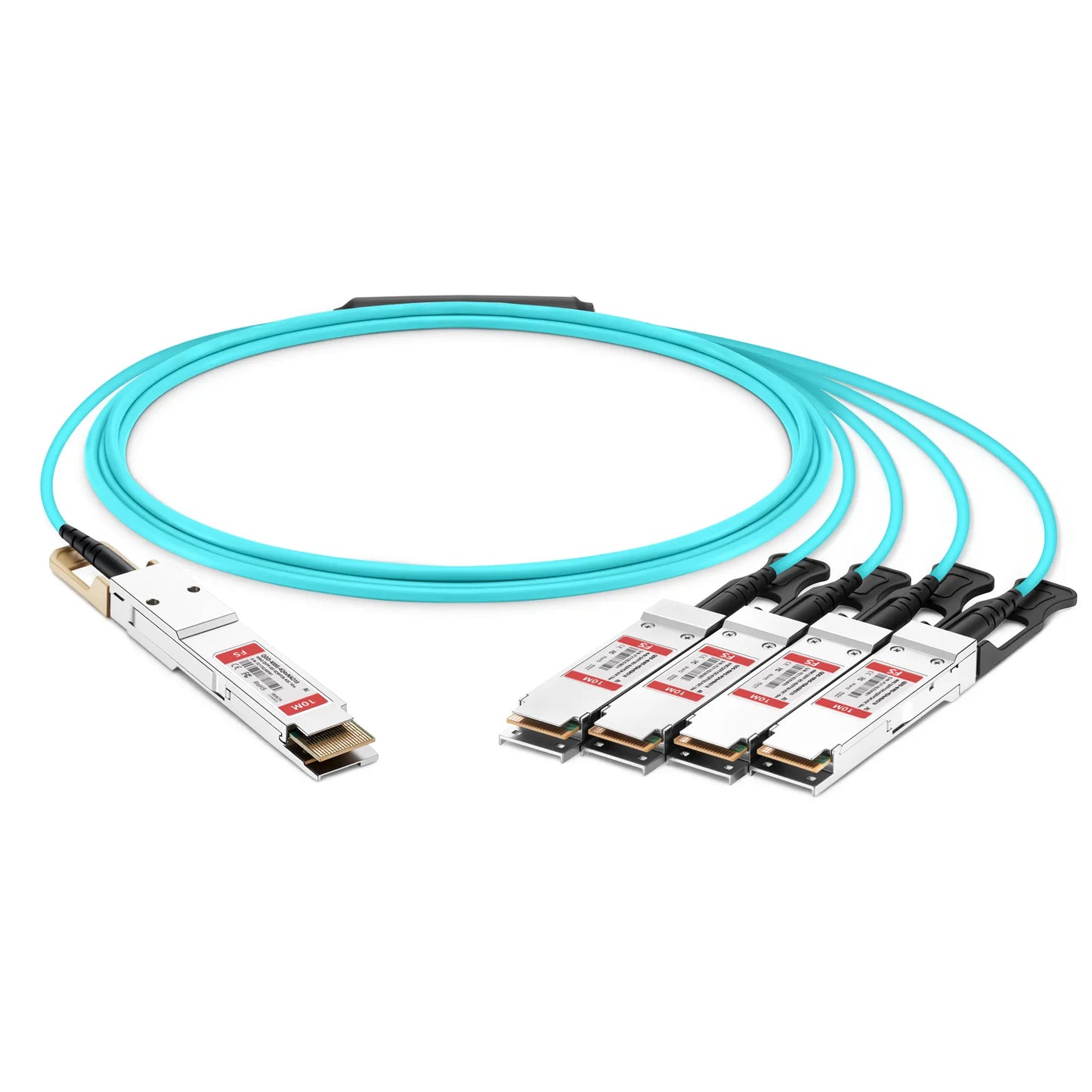 10m (33ft) Arista Networks Compatible 400G QSFP-DD 8 x 50G PAM4 to 4 x 100G QSFP28 4 x 25G NRZ Active Optical Breakout Cable