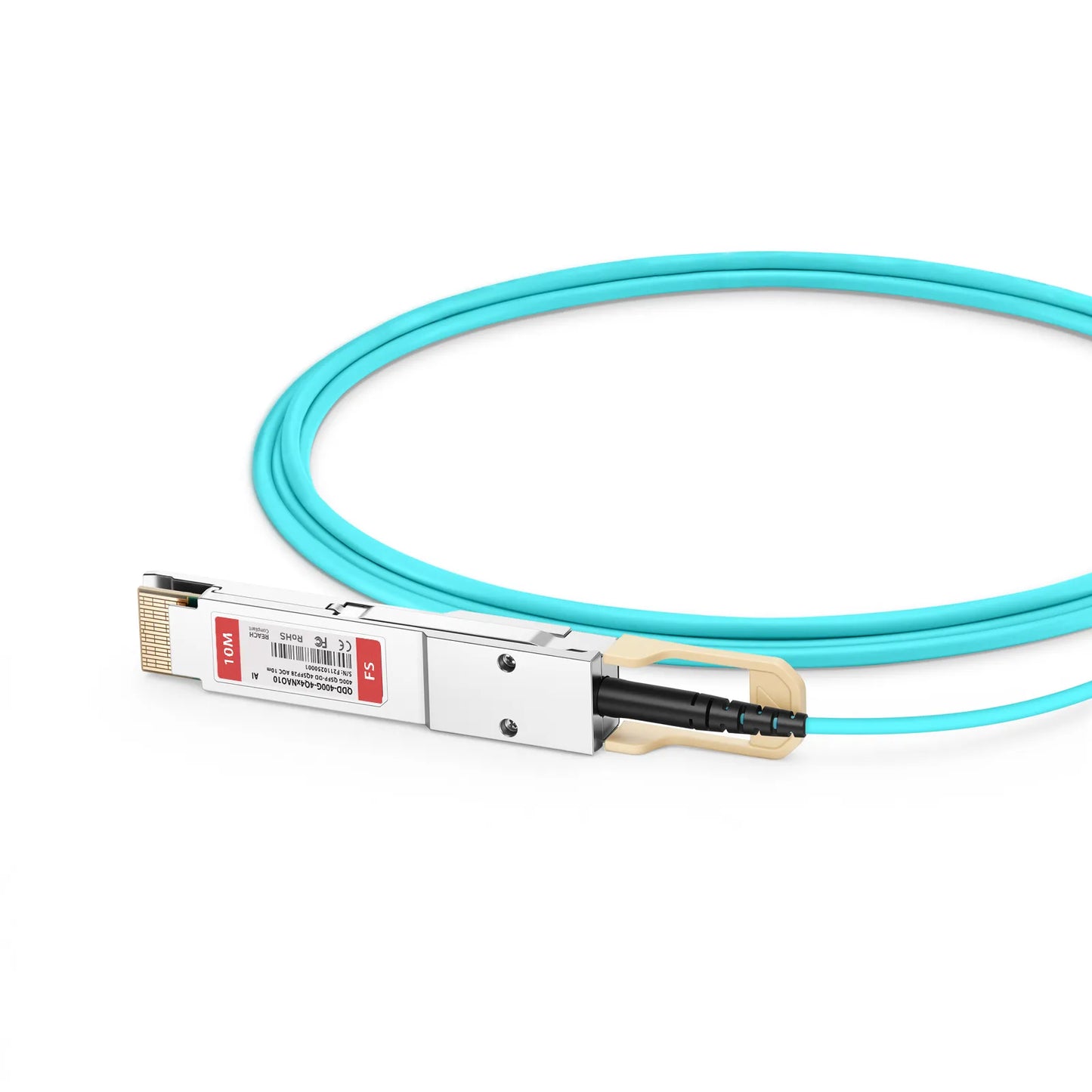 10m (33ft) Arista Networks Compatible 400G QSFP-DD 8 x 50G PAM4 to 4 x 100G QSFP28 4 x 25G NRZ Active Optical Breakout Cable
