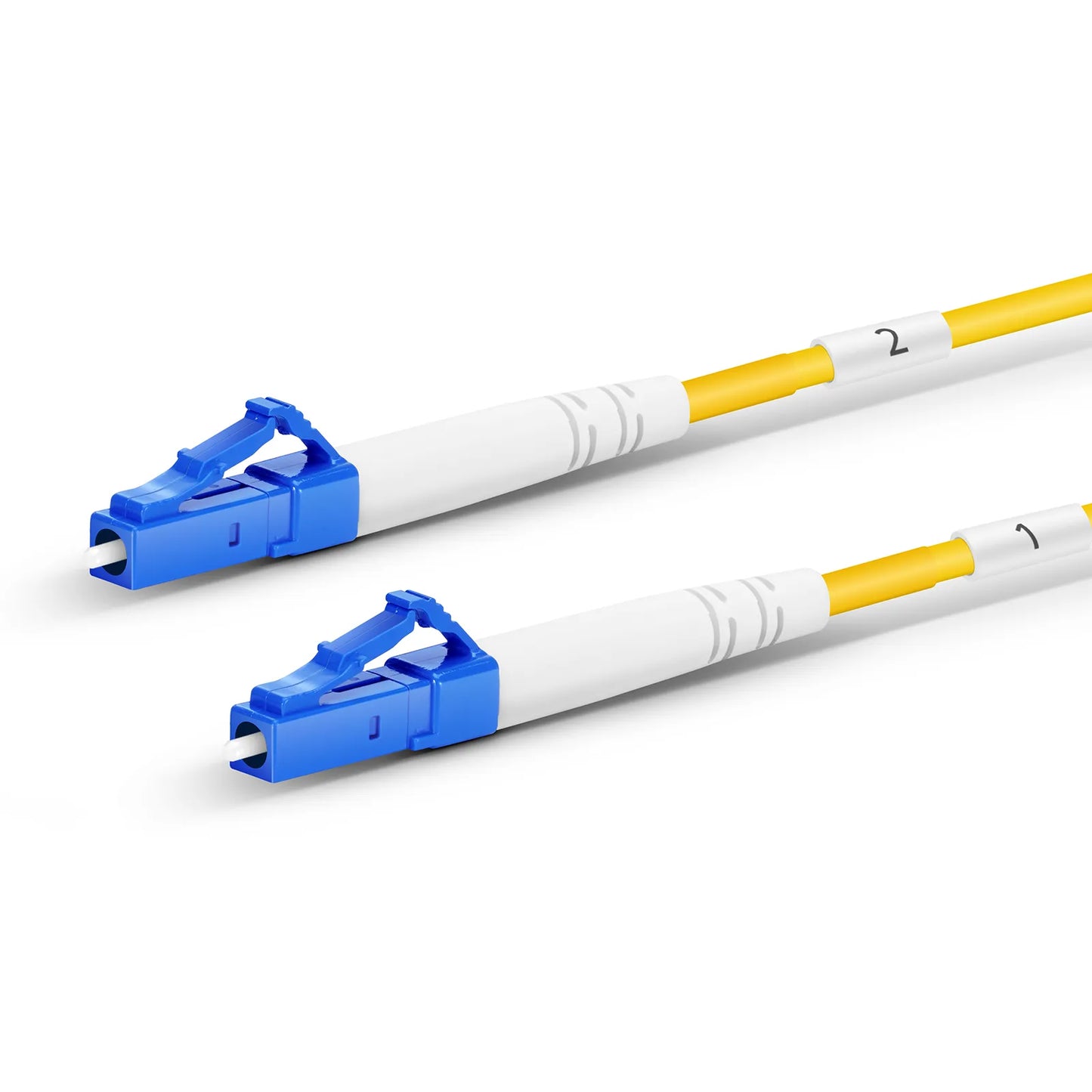 300m (984ft) Hybrid Fiber and Power Cable, Indoor, Plenum (OFNP), Single Mode (OS2), 2 Fibers, Tight-Buffered, LC UPC Simplex to LC UPC Simplex, 2 Conductors 12AWG