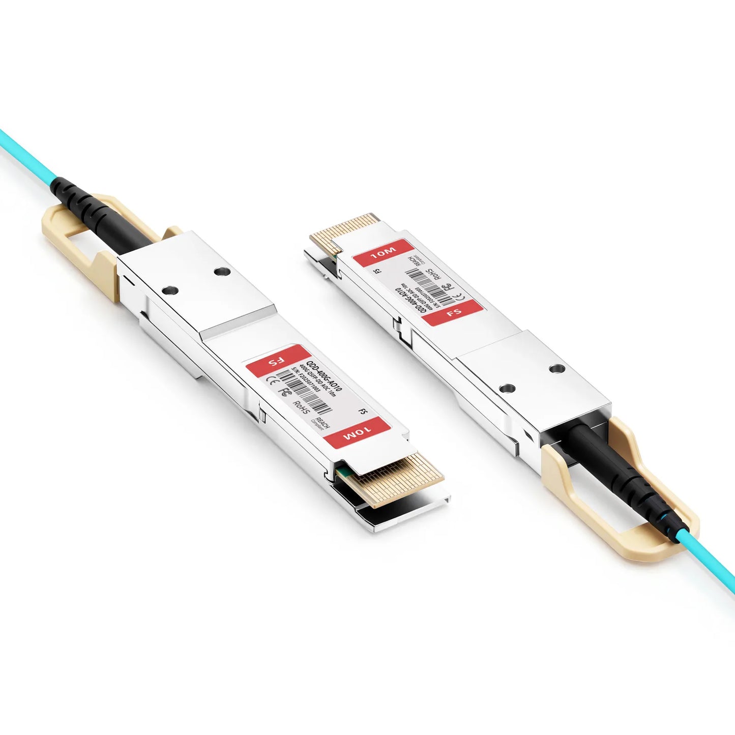 10m (33ft) 400G QSFP-DD 8 x 50G PAM4 Active Optical Cable for FS Switches