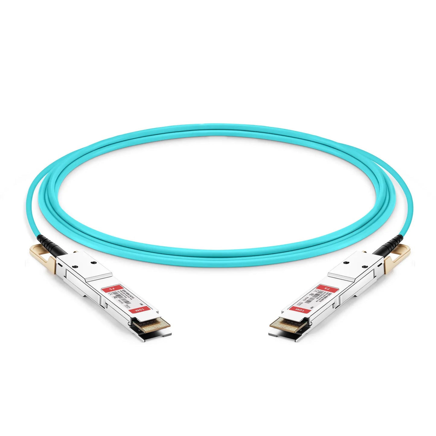 10m (33ft) HW QSFP-DD-400G-AOC-10M Compatible 400G QSFP-DD 8 x 50G PAM4 Active Optical Cable