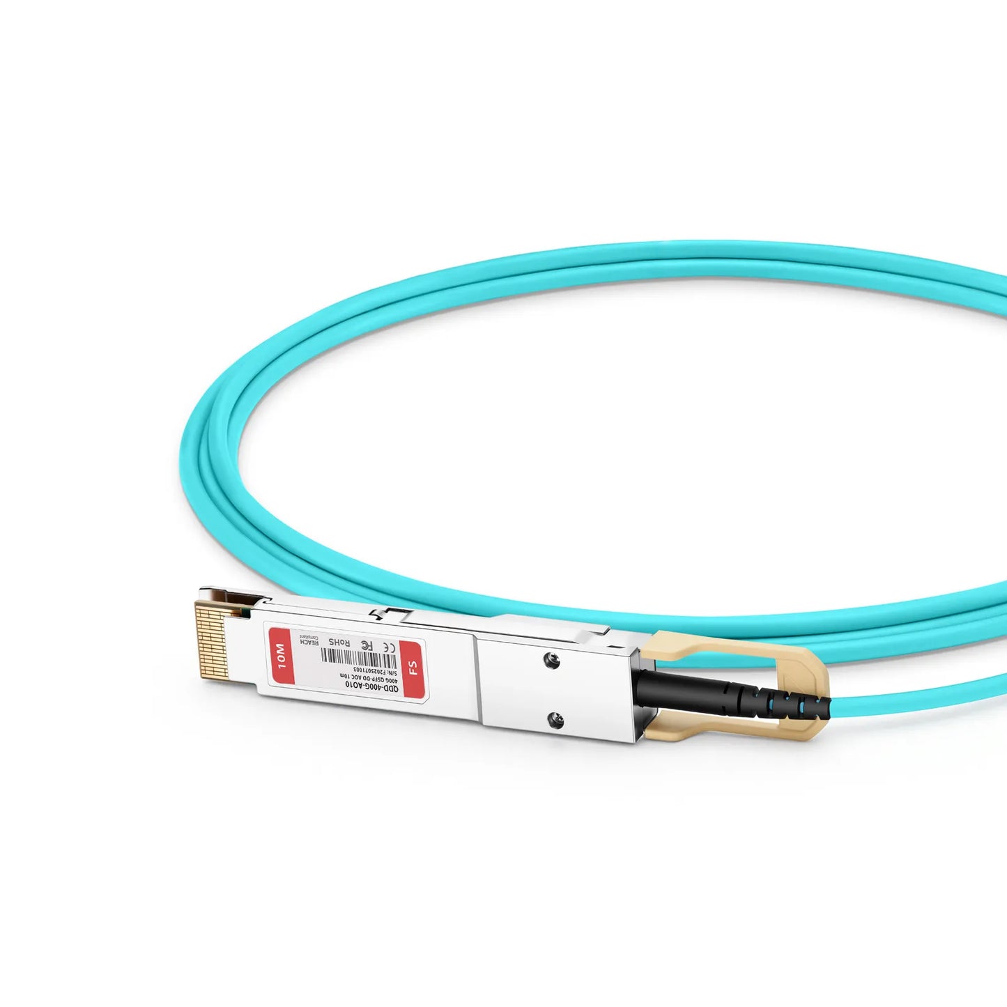 10m (33ft) Cisco QDD-400-AOC10M Compatible 400G QSFP-DD 8 x 50G PAM4 Active Optical Cable