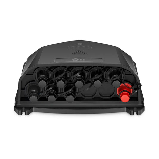 Fully Pre-Terminated End Box for Quick ODN, 9 ports, Hot-Melting (Non-open), 1x 8 splitter, SC Hardened Adapter, Insertion Loss ≤10.8dB, Return Loss ≥55dB, PP+GF, IP68, Wall/Pole/Aerial, Indoor/Outdoor