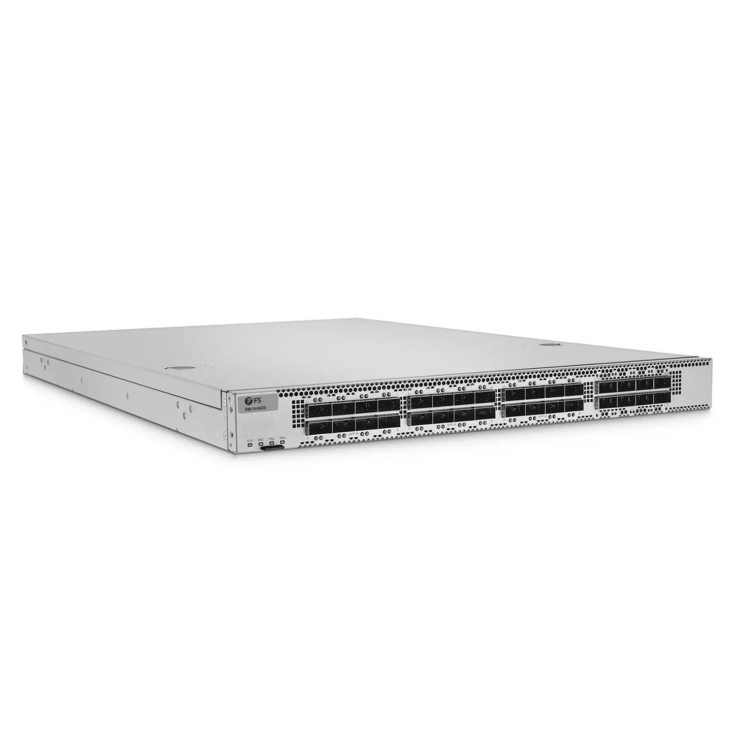 S8510-24CD, 24-Port Ethernet Ethernet L3 Switch, 24 x 200Gb QSFP56, with 8 x 400Gb QSFP-DD Uplinks, PicOS®, Broadcom Trident 4 Chip