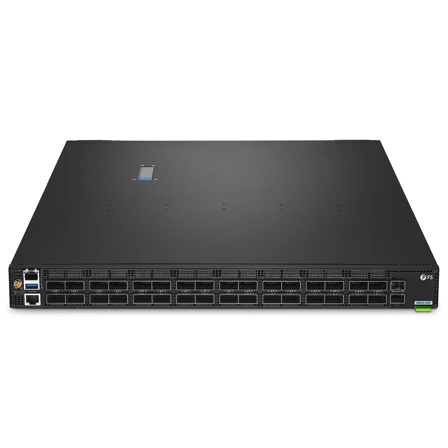 S8520-32D, 32-Port Ethernet L3 Switch, 32 x 400Gb QSFP-DD, PicOS®, Broadcom Trident 4 Chip