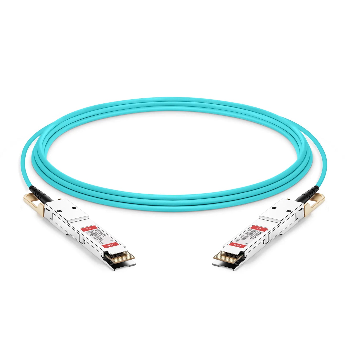 25m (82ft) Dell AOC-Q56DD-400G-25M Compatible 400G QSFP-DD 8 x 50G PAM4 Active Optical Cable