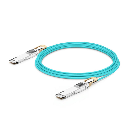 50m (164ft) Dell AOC-Q56DD-400G-50M Compatible 400G QSFP-DD 8 x 50G PAM4 Active Optical Cable