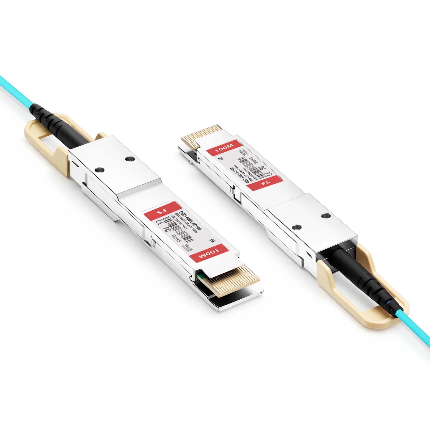 100m (328ft) Dell AOC-Q56DD-400G-100M Compatible 400G QSFP-DD 8 x 50G PAM4 Active Optical Cable
