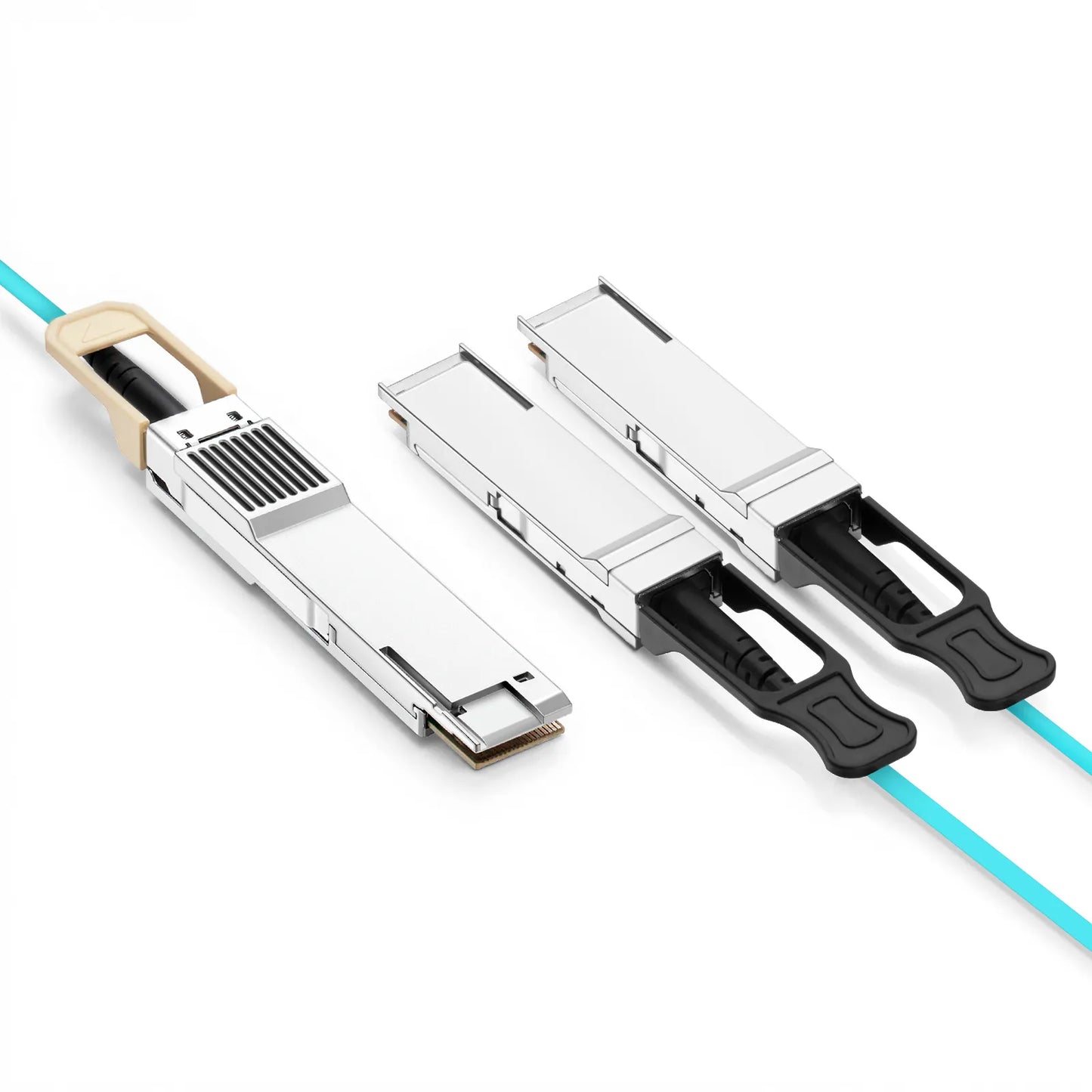 1m (3ft) NVIDIA/Mellanox Compatible 400G QSFP-DD 8 x 50G PAM4 to 2 x 200G QSFP56 4 x 50G PAM4 Ethernet Active Optical Breakout Cable