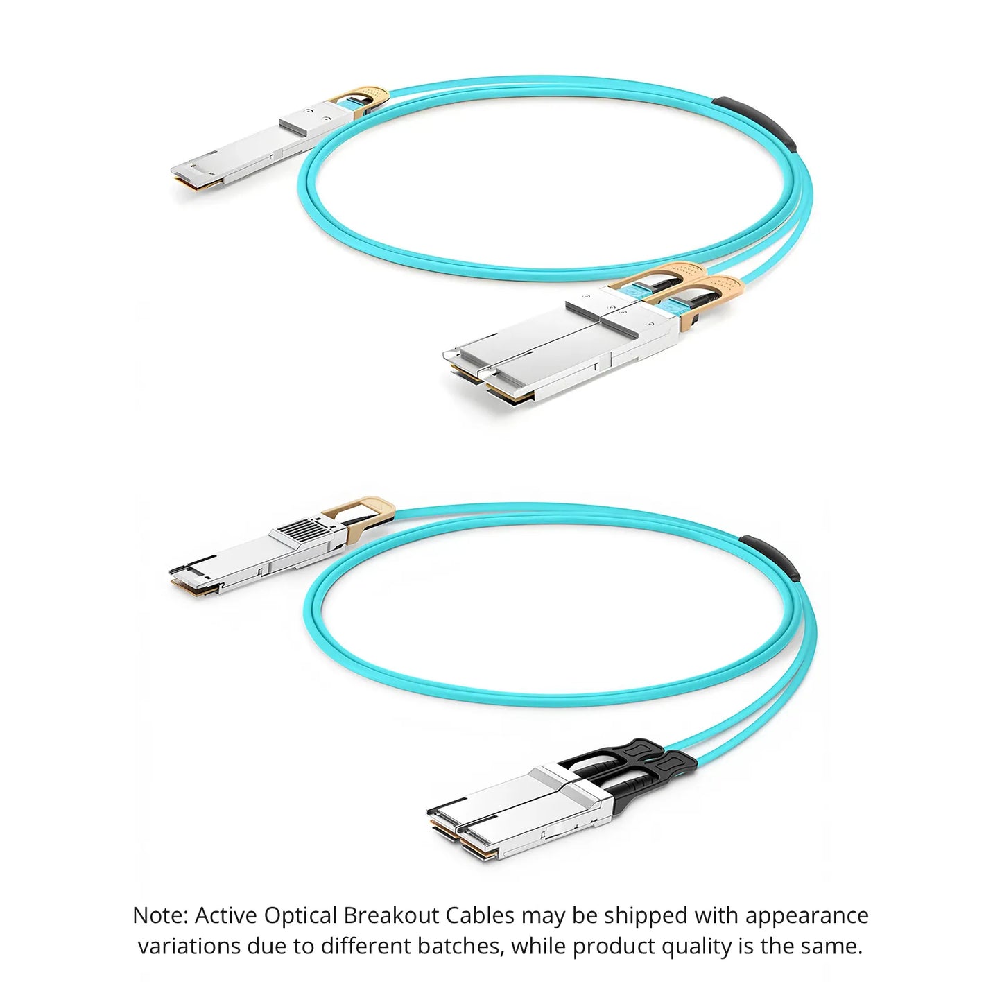 15m (49ft) NVIDIA/Mellanox Compatible 400G QSFP-DD 8 x 50G PAM4 to 2 x 200G QSFP56 4 x 50G PAM4 Ethernet Active Optical Breakout Cable
