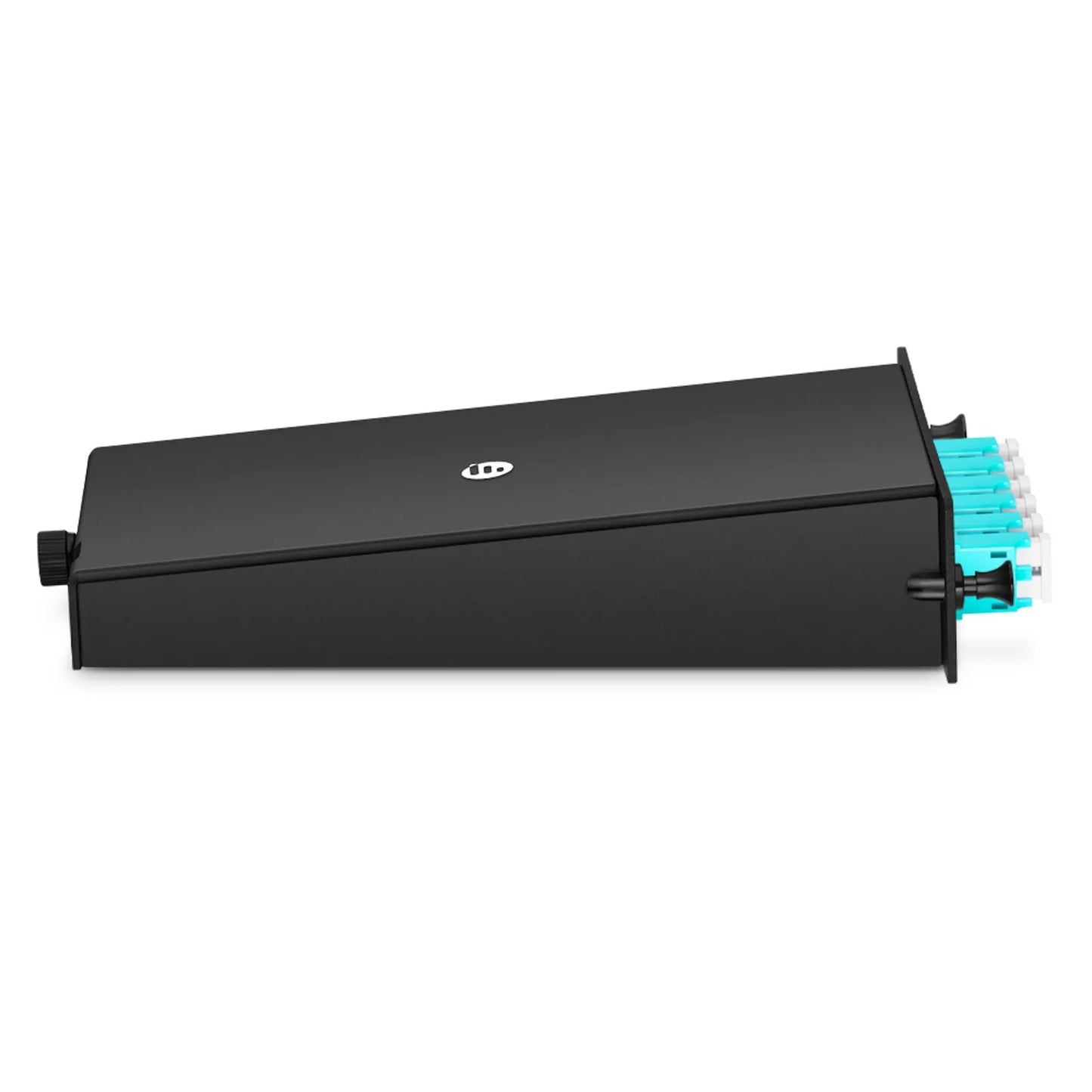 FHD™ LC Splice Cassette with Pigtails, 12 Fibers OM4 Multimode, 6 x LC UPC Duplex (Aqua), 0.3dB Max.