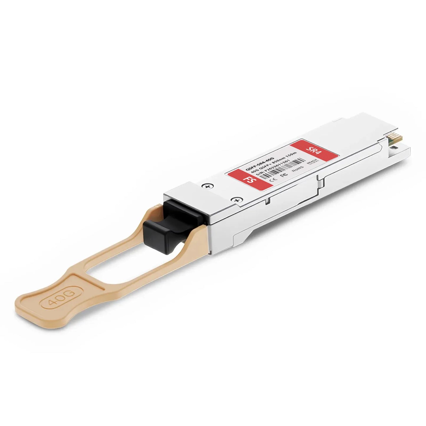 QSFP+ module adopts 12 Fibers MTP/MPO Male connectors