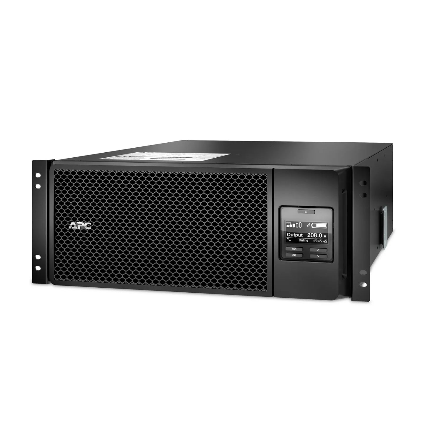 APC Smart-UPS On-line, 6kVA/6kW, 208V, 6 x C13 & 4 x C19 Outlets, Network Card & SmartSlot, 2 Replaceable Battery Modules Included, Rack 4U/Tower Convertible