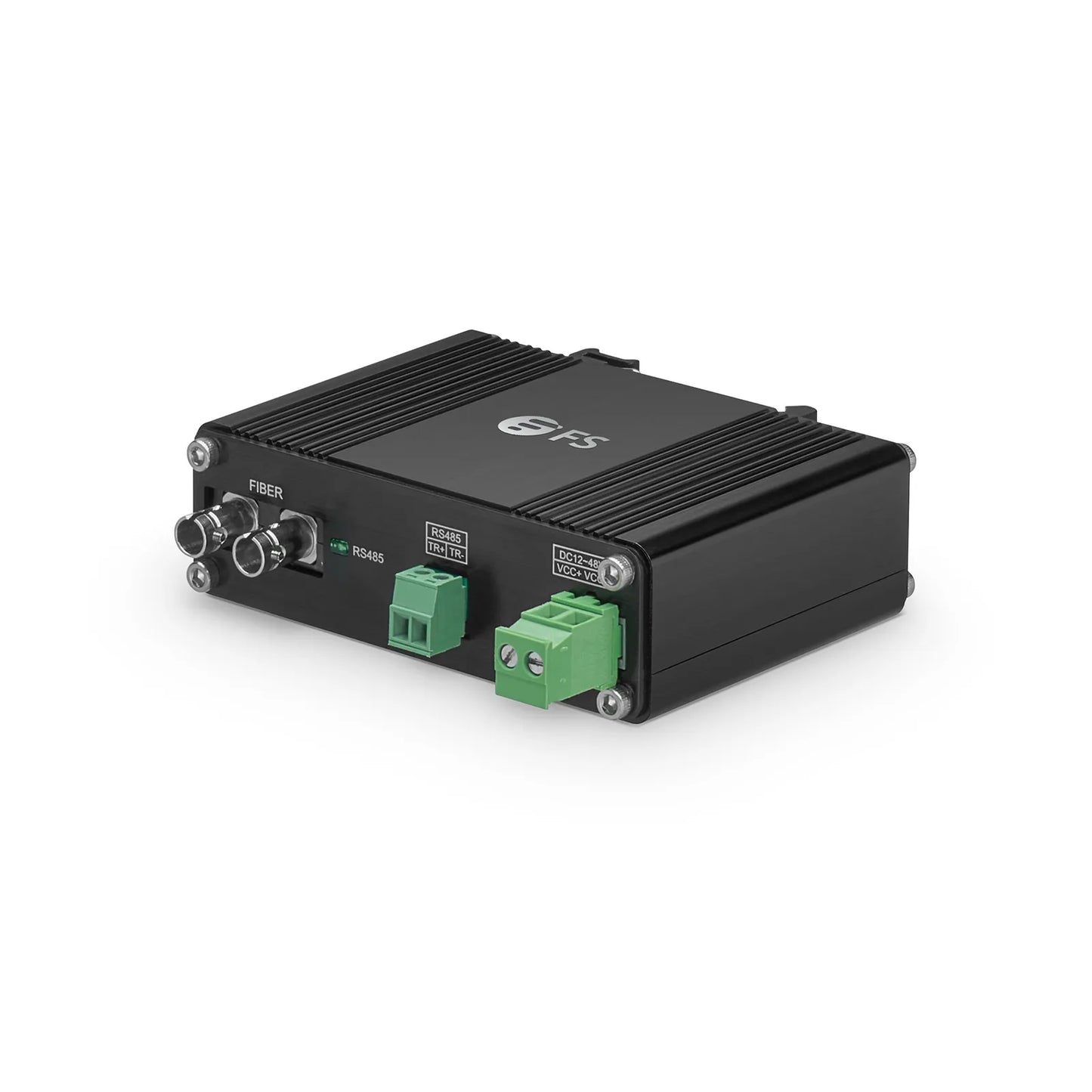 Industrial Unmanaged 1 x RS485 2-Wire to 1 x 100Base-X Single Mode ST 1310nm 20km Ethernet Media Converter